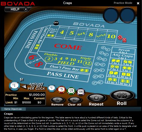 play craps bovada.
